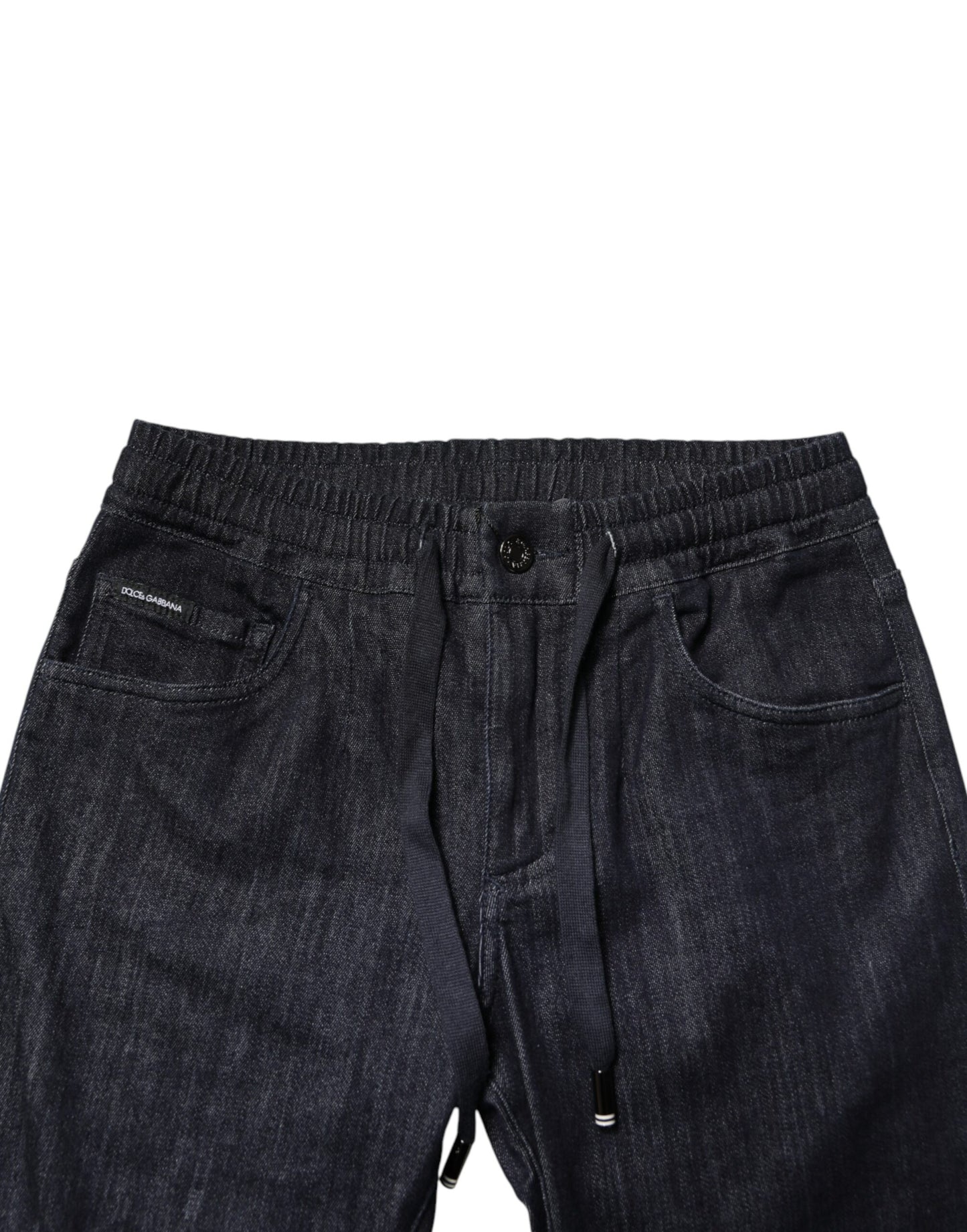 Dolce & Gabbana Black Cotton Stretch Skinny Denim Men Jeans