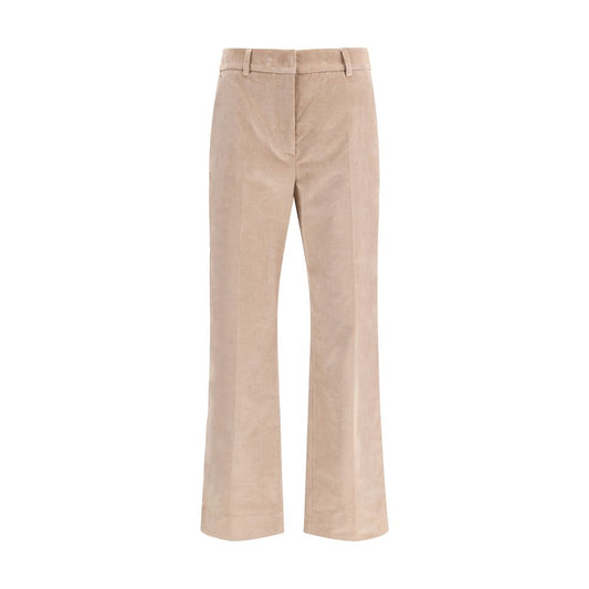 Max Mara Beige Cotton Casual Pants