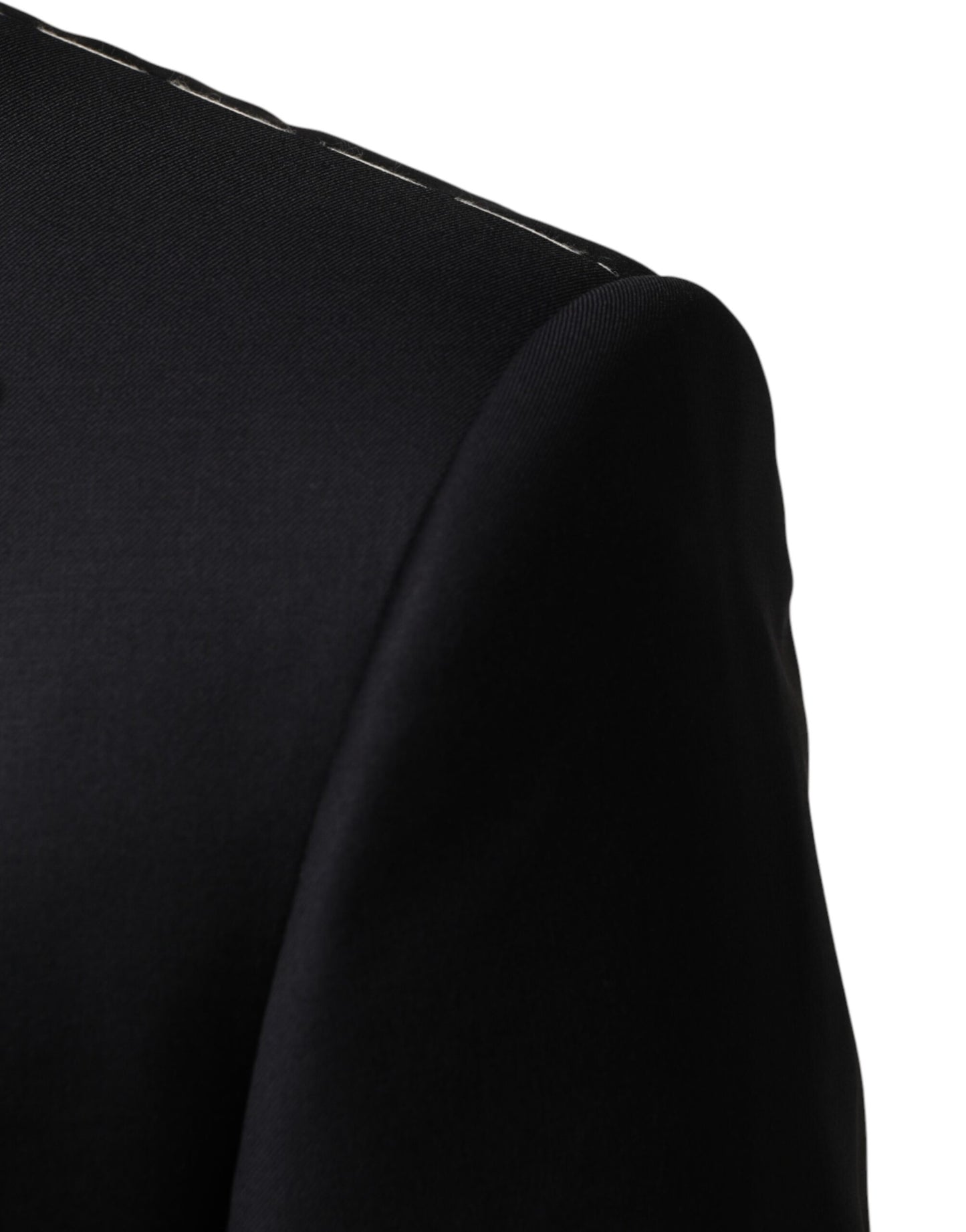 Dolce & Gabbana Blue Wool Single Breasted 3 Piece Men Suit