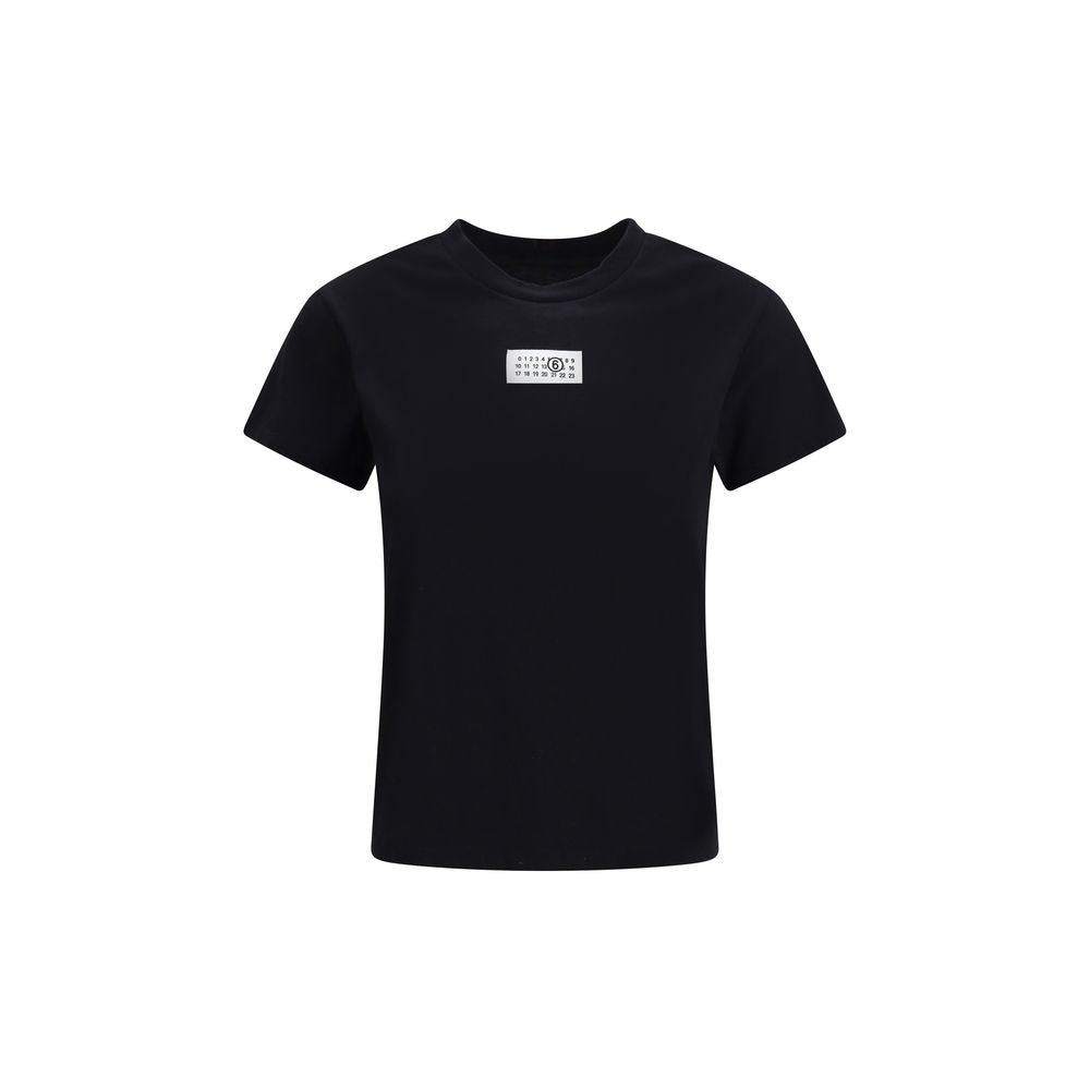 MM6 Black Cotton T-Shirt