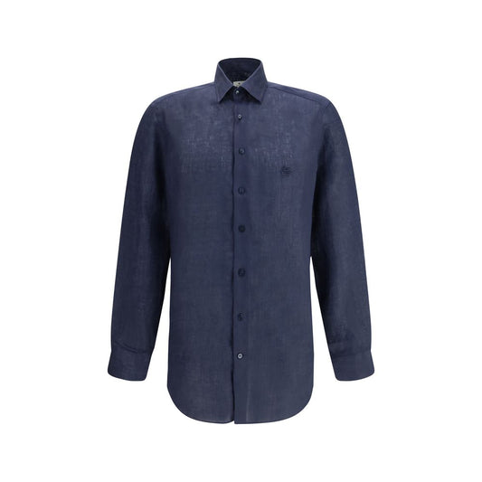 Etro Blue Denim Shirt