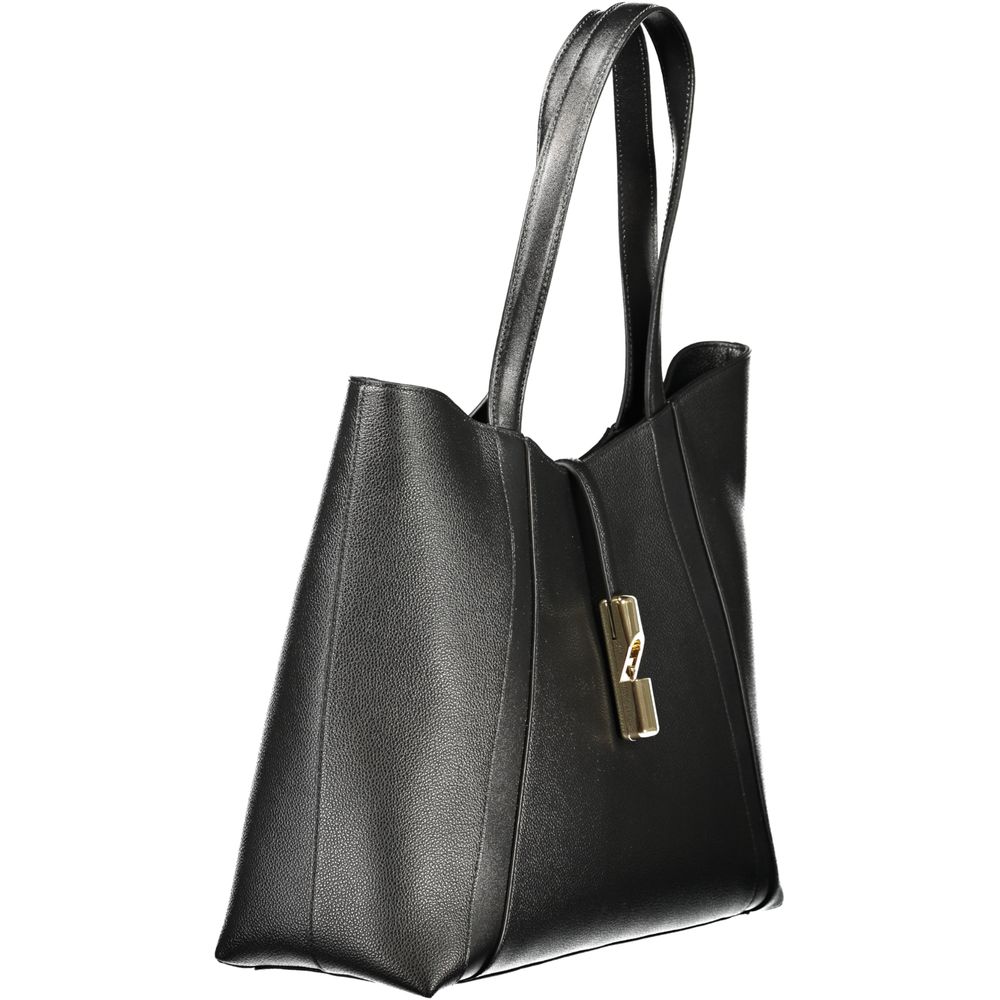 Furla Nero Pelle Women Handbag