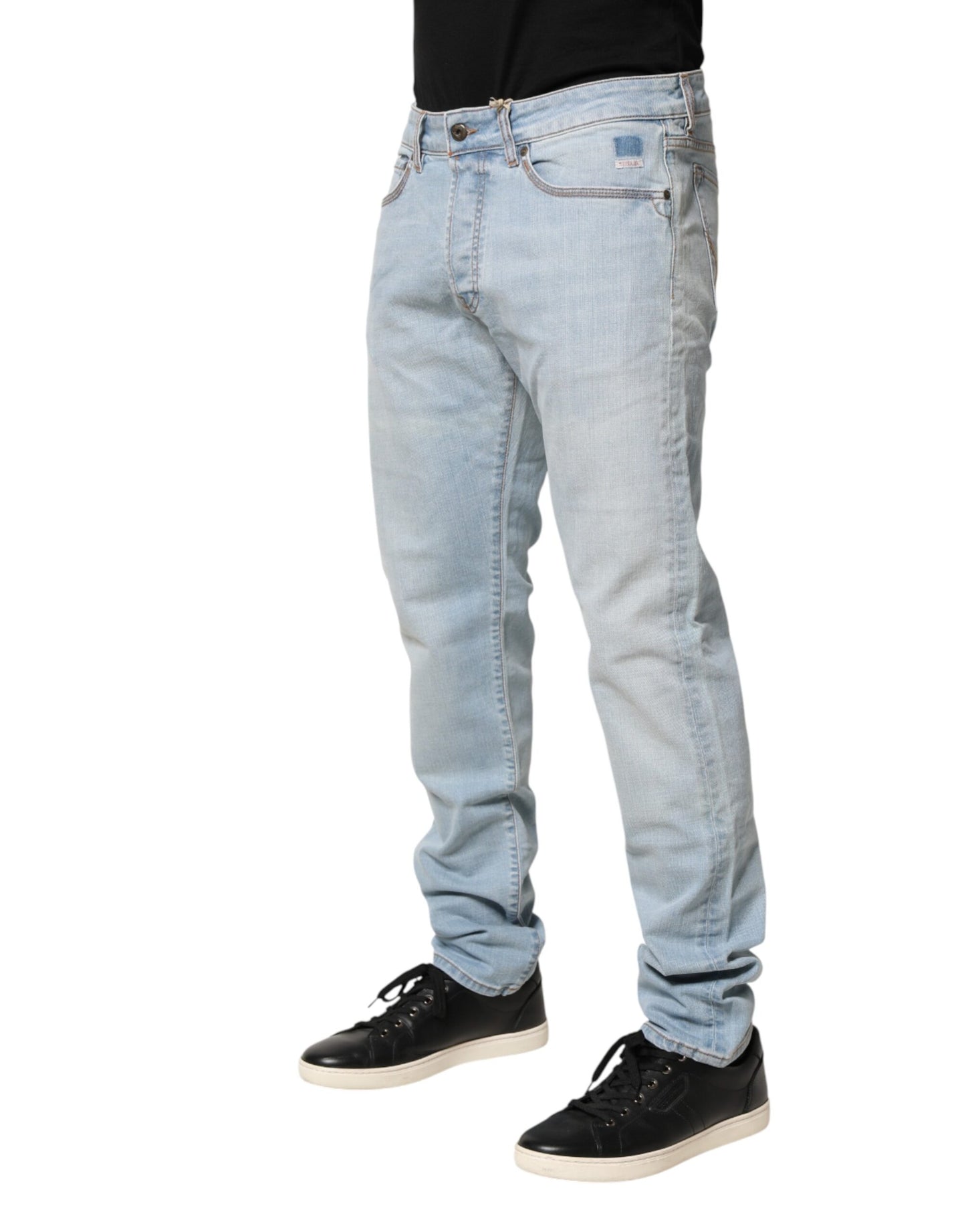 Roy Roger's Light Blue JOSH Slim Fit Mid Waist Men Denim Jeans