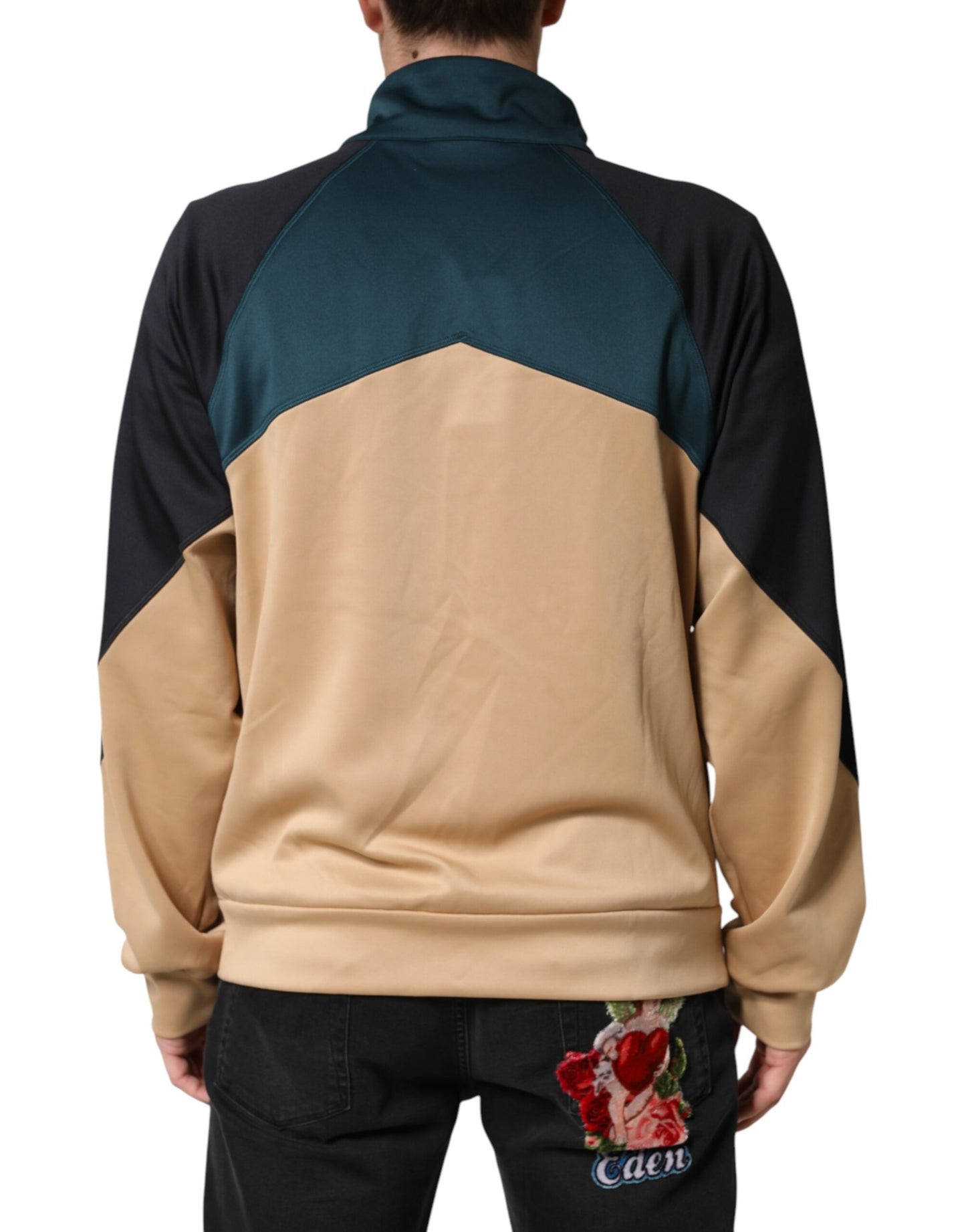 Dolce & Gabbana DG Mock Neck Sweatshirt Sweater  Multicolor