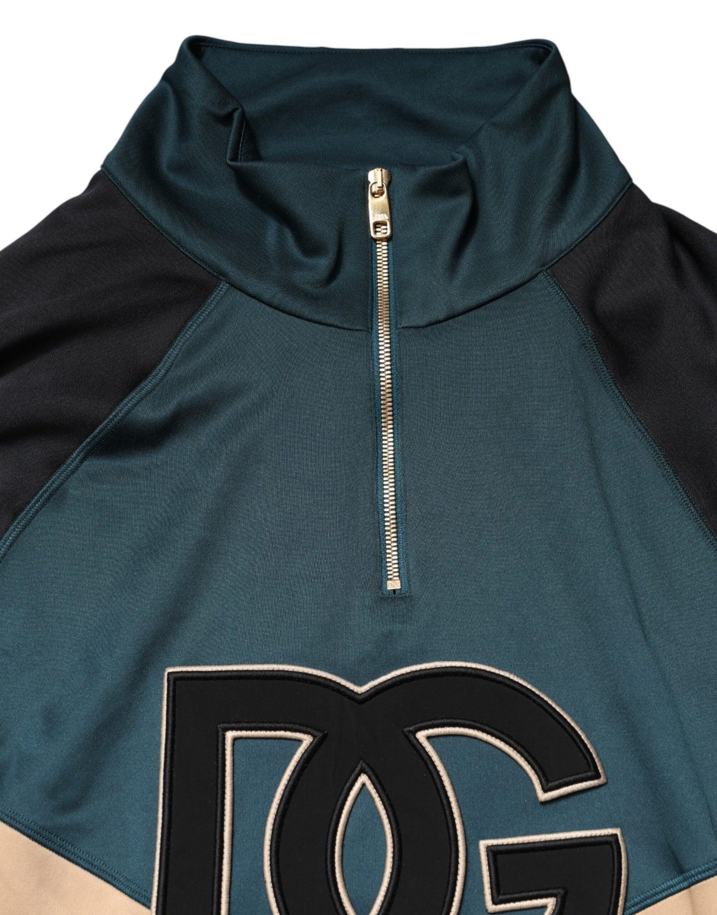 Dolce & Gabbana DG Mock Neck Sweatshirt Sweater  Multicolor