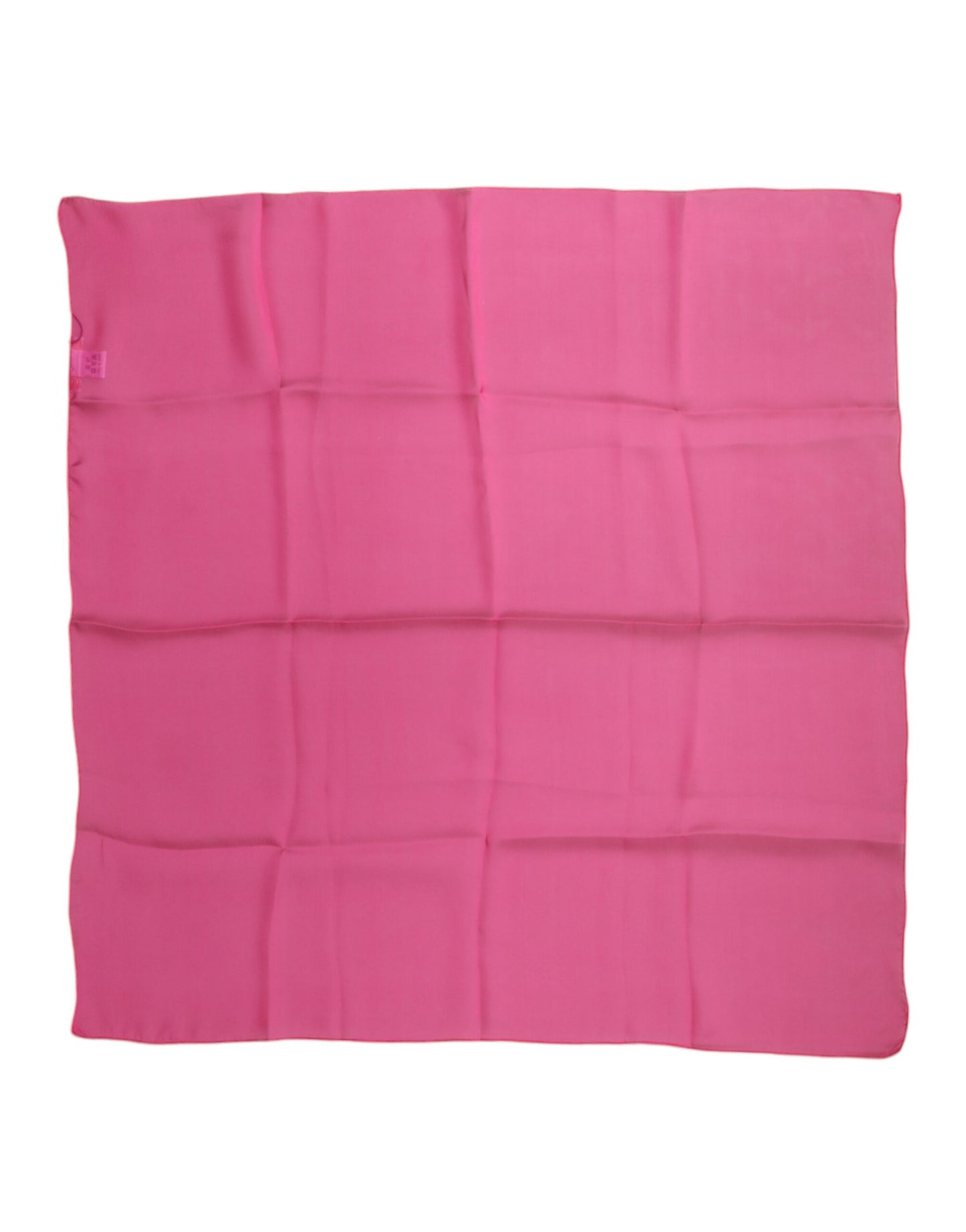 Dolce & Gabbana Pink Silk Neck Wrap Square Foulard Scarf