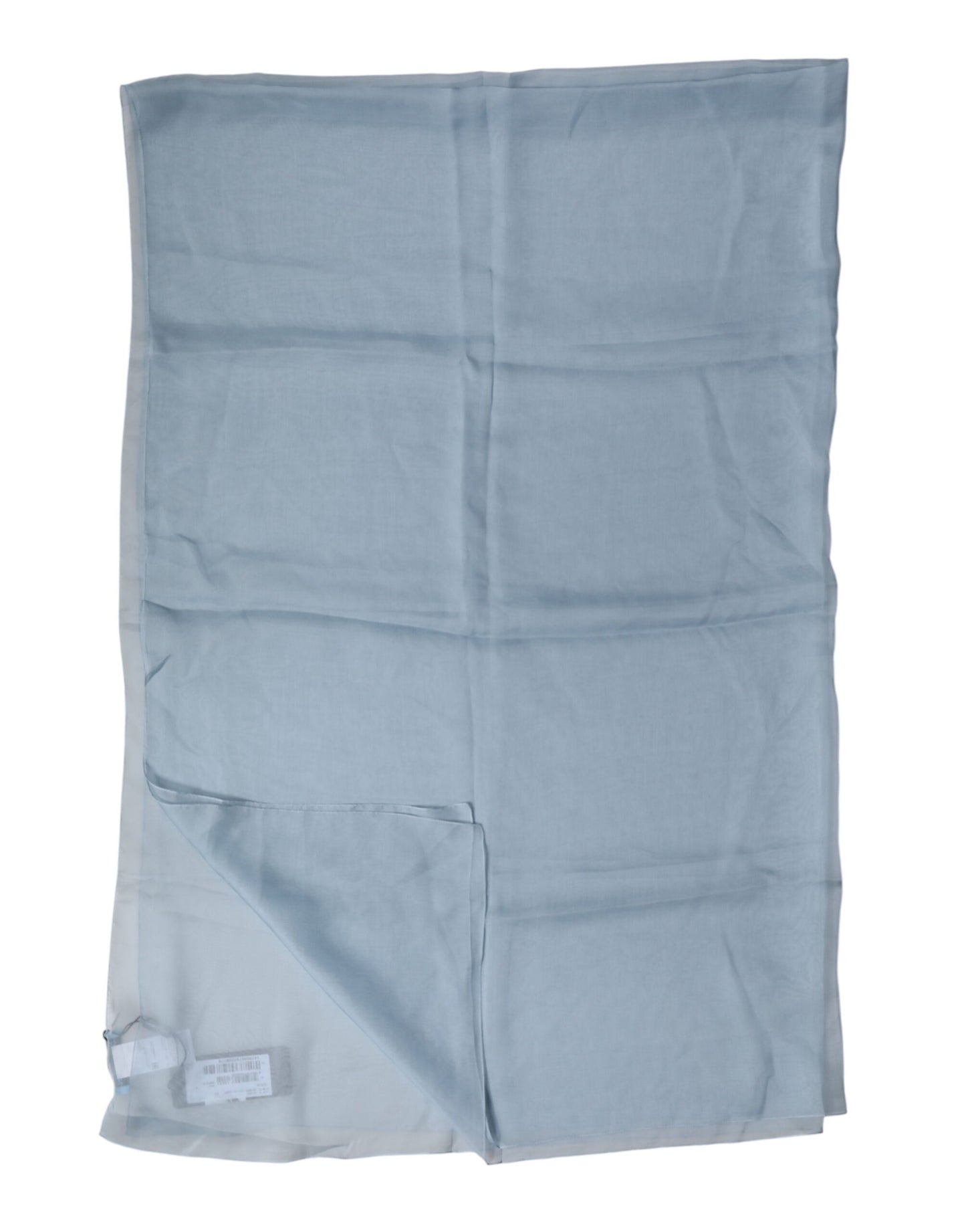 Dolce & Gabbana Light Blue Silk Stole Neck Wrap Shawl 200cm x 130cm Scarf