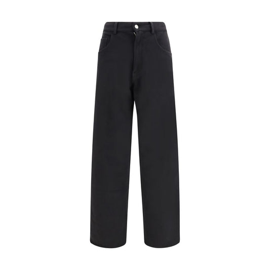 MM6 Black Cotton Athletic Pants