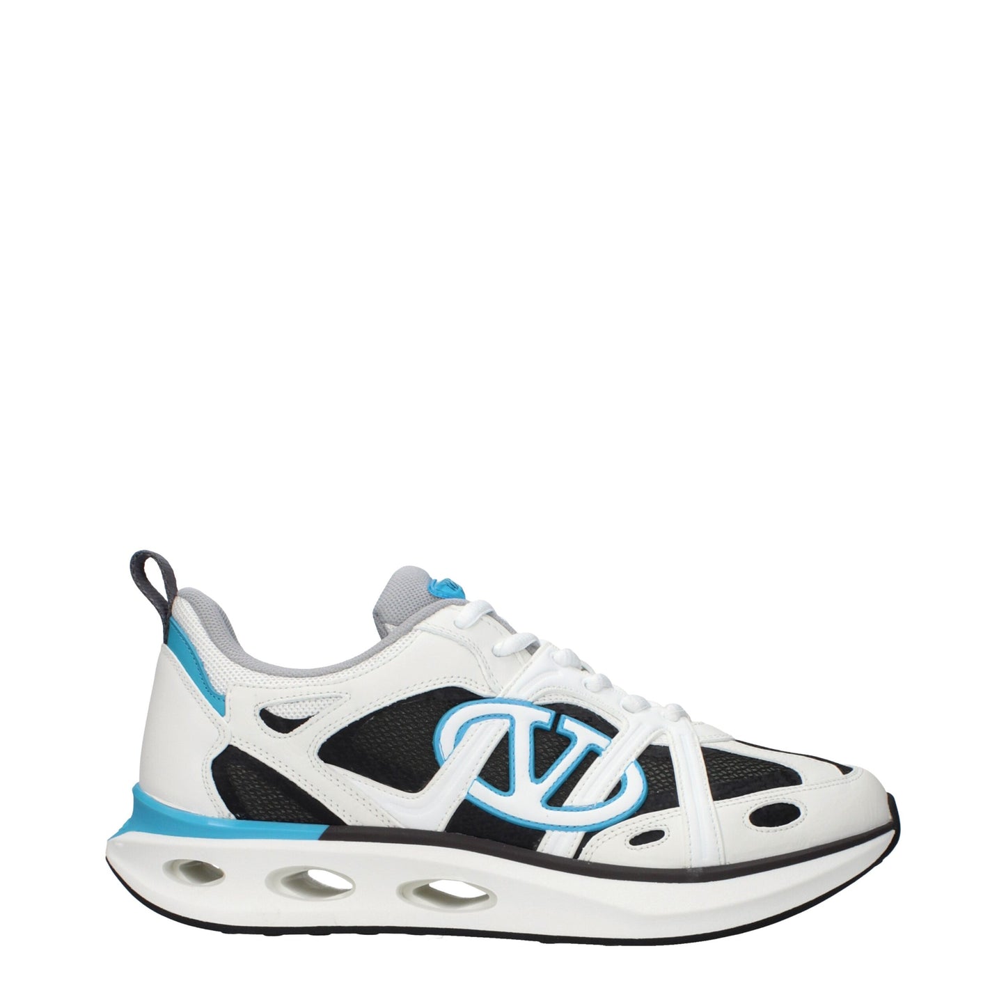 Valentino Garavani White Fabric Athletic Sneakers