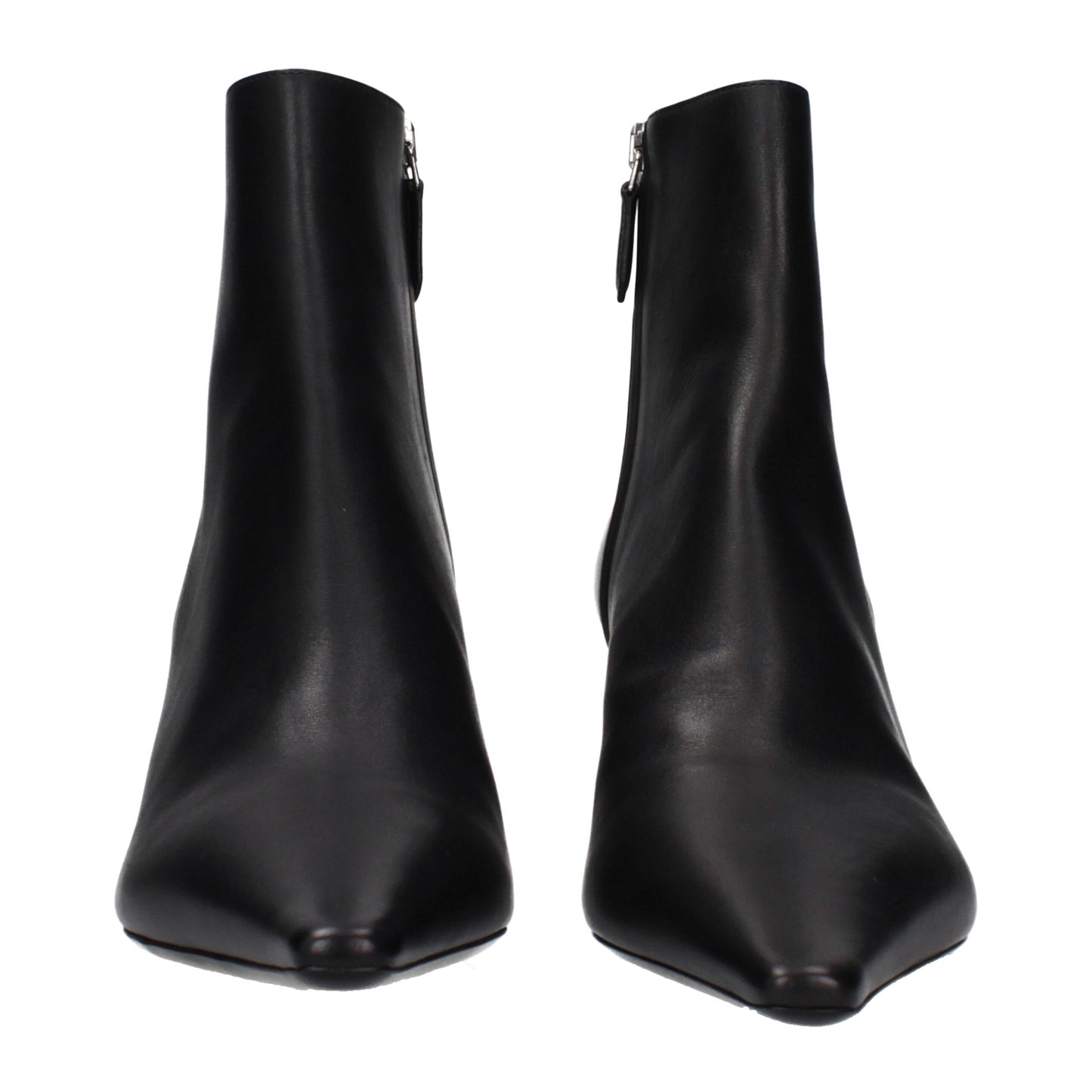 Prada Black Leather Ankle Boots