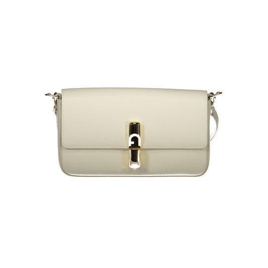 Furla Bianco Leather Women Handbag