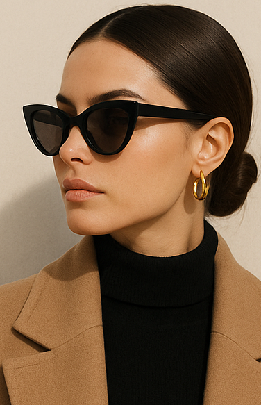 Awoman wearing Dolce & Gabbanan sunnglasses